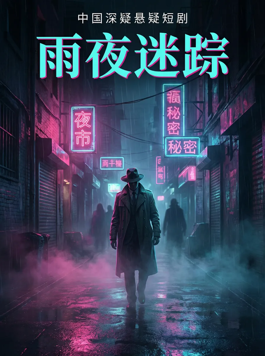 反差小说 悬疑追踪短剧 - 雨夜迷踪海报